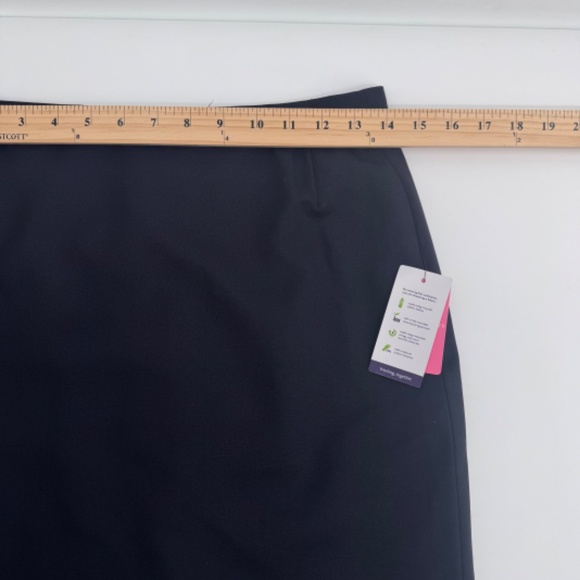 Brook Taverner Skirt Women 8R NEW Blue Pencil Straight Office Career Pluto - Picture 9 of 12